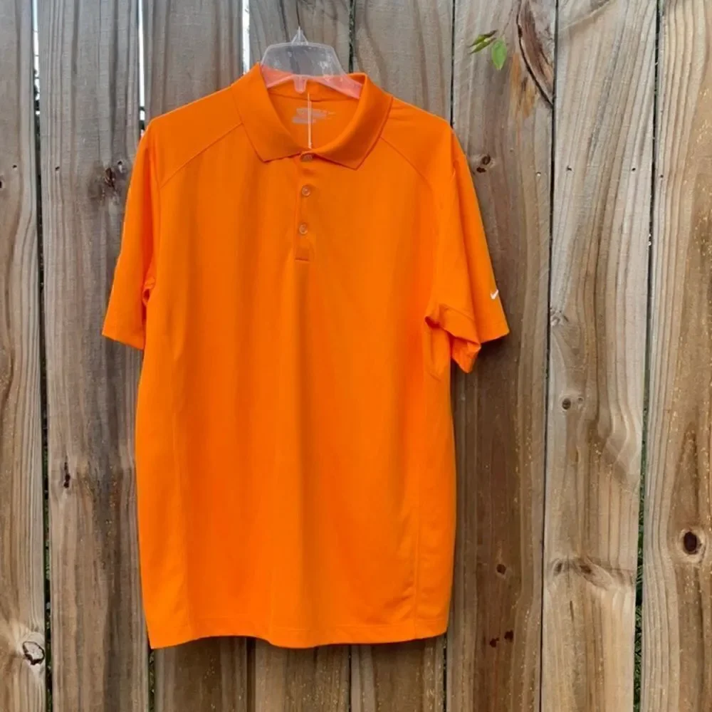 Take 50% OFF- Nike Golf Tour Performance Dri-Fit Orange Short Sleeve, Size-L